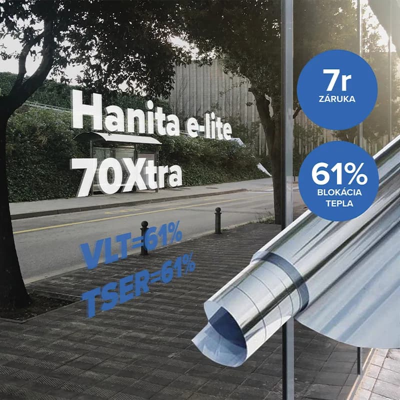 Fólie na sklo Hanita e-Lite 70 Exteriér