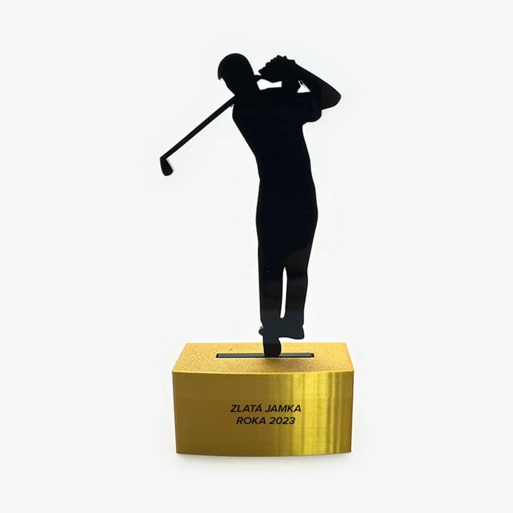 Sportovní trofeje - golfista