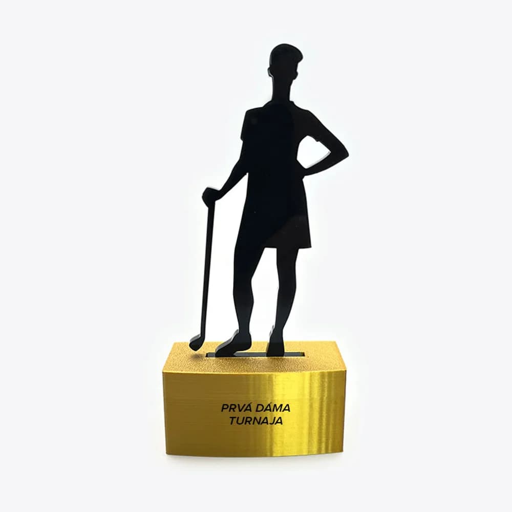 Sportovní trofeje - golfistka